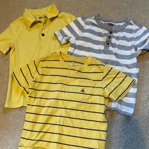 Boys short sleeve shirts old navy and baby gap collared and striped shirt size 5